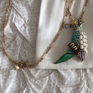 J. Crew parrot necklace
